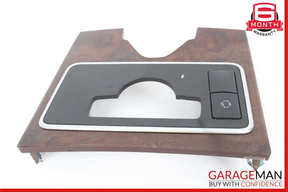 10-13 Mercedes W212 E350 E550 Center Console Climate Control Switch Panel Wood