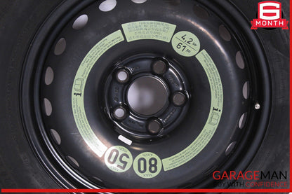 08-14 Mercedes W204 C180 C300 Emergency Spare Tire Donut Wheel Rim 125 90 16"
