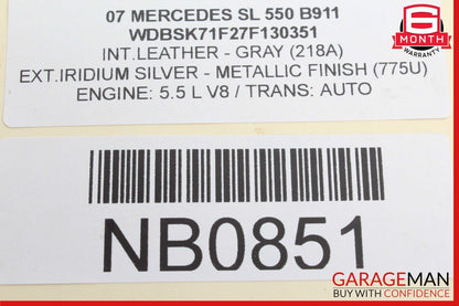 03-12 Mercedes R230 SL550 SL55 AMG Front Right Side Door Lock Latch Actuator OEM