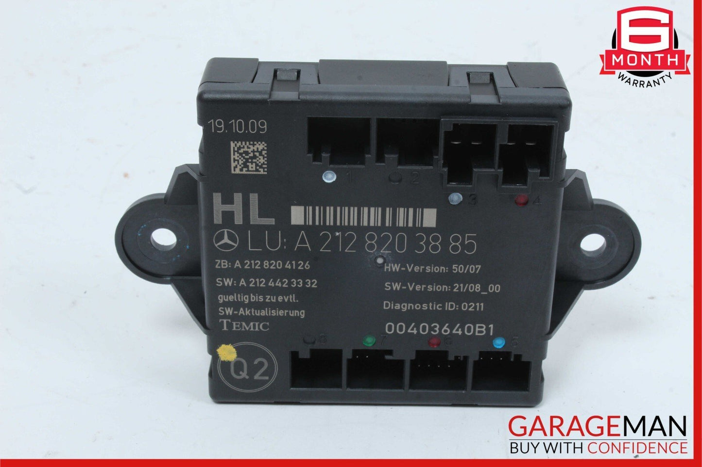 08-18 Mercedes C300 E350 CLS550 Rear Left Side Door Control Module Unit