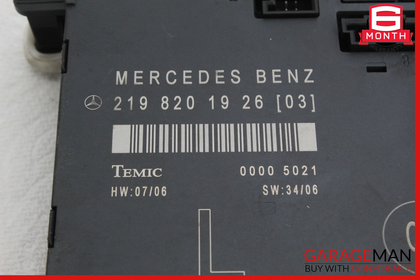 06-11 Mercedes W219 CLS500 CLS55 AMG Front Left Driver Door Control Module OEM