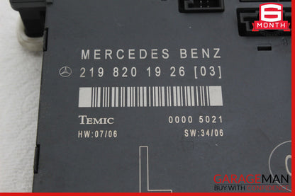 06-11 Mercedes W219 CLS500 CLS55 AMG Front Left Driver Door Control Module OEM