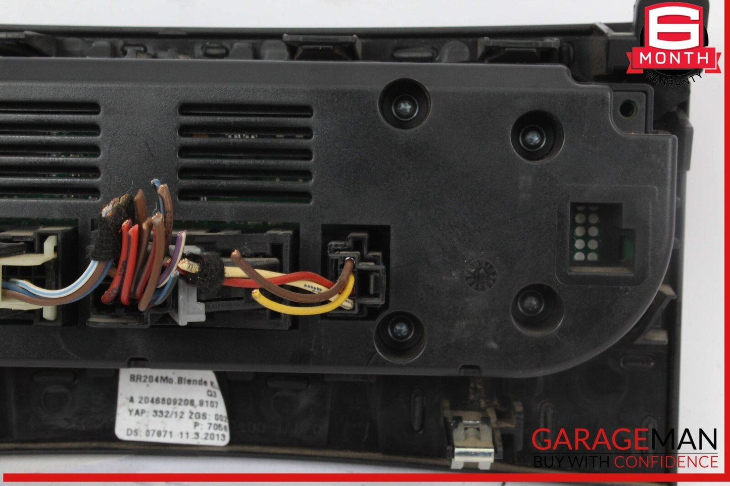 12-14 Mercedes W204 C350 C63 AMG C300 AC A/C Heater Climate Control w/ Trim OEM