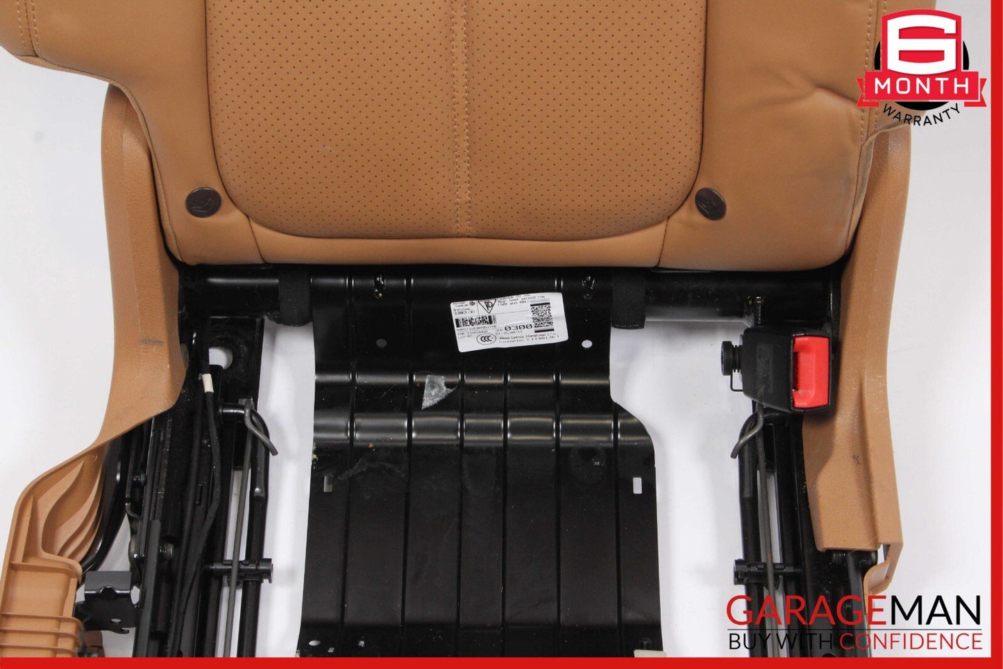 11-17 Porsche Cayenne 958 Rear Right Side Top Upper Seat Cushion Assembly Brown