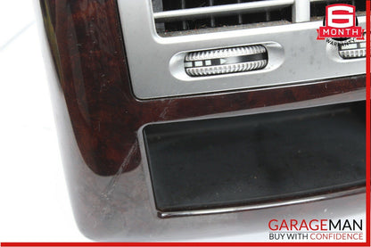 07-13 Mercedes W221 S550 S450 Rear Center Console A/C Air Vent Trim Bezel Wood