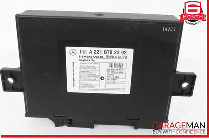 07-10 Mercedes W221 S550 S400 Keyless Go Control Module 2218702392 OEM