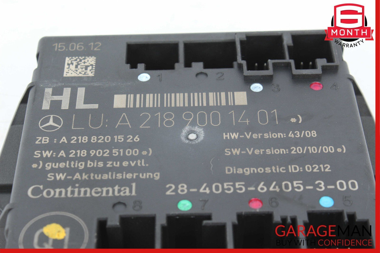 08-18 Mercedes W204 C250 C300 Rear Left Side Door Control Module 2189001401 OEM