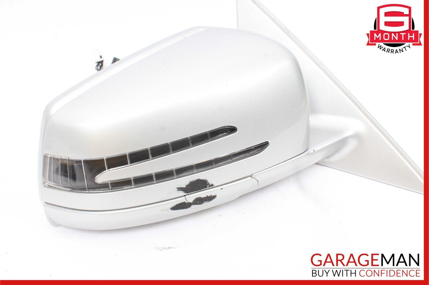 10-13 Mercedes W221 S500 S63 AMG Front Right Side Rear View Door Mirror Silver