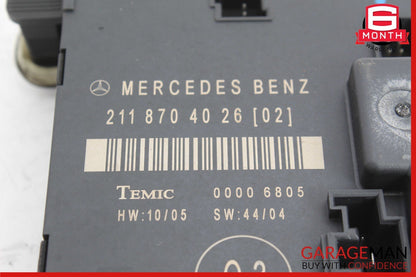 03-09 Mercedes W211 E550 E350 E63 AMG Rear Left Driver Door Controller Module