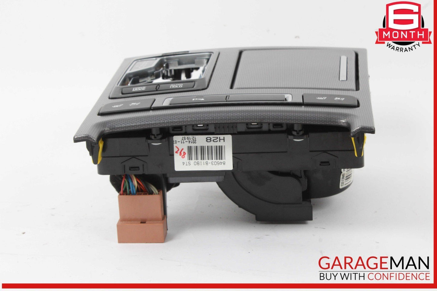 15-20 Hyundai Genesis G80 Front Center Console Gear Shifter Trim Bezel Cupholder