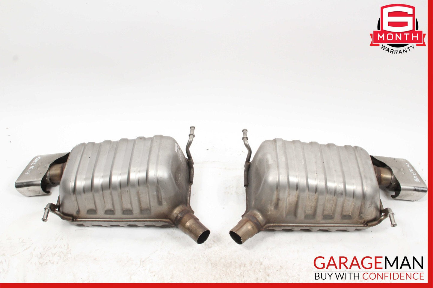 12-15 Mercedes R172 SLK250 M271 Exhaust Muffler Mufflers Right and Left Set OEM