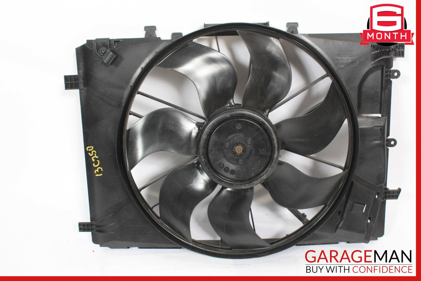 08-18 Mercedes W204 C250 C300 Engine Radiator Cooling Fan Shroud Motor Assy