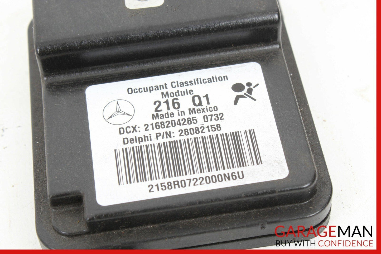 07-10 MERCEDES W216 CL550 FRONT RIGHT PASSENGER SIDE SEAT OCCUPANCY MODULE Q1