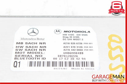 07-10 Mercedes W221 S550 CL550 CL500 Bluetooth Communication Module Unit OEM