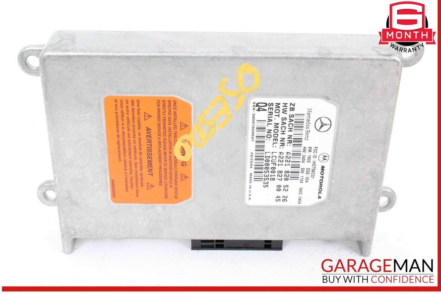 Mercedes W211 E500 ML350 Voice Communication Control Module 2218205226 OEM
