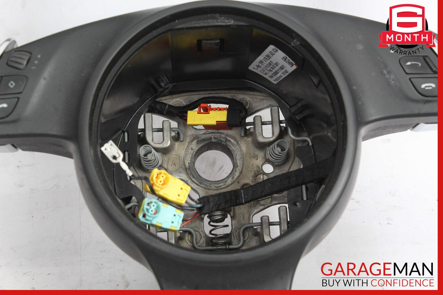 11-14 Porsche Cayenne 958 S Steering Wheel w/ Paddle Shifters Black OEM