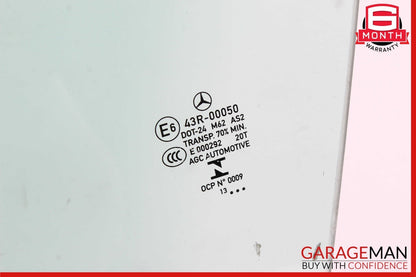14-19 Mercedes W117 CLA250 Front Left Driver Door Window Auto Glass OEM