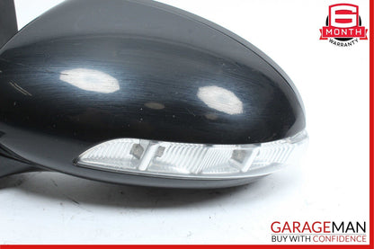07-09 Mercedes W221 S550 S600 Front Left Side Mirror Door Rear View Black OEM