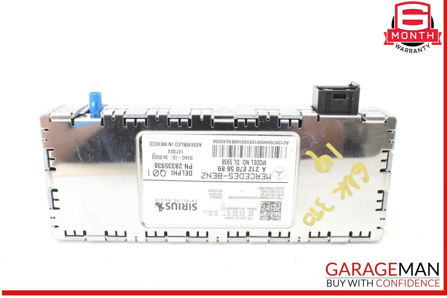 14-19 Mercedes X204 GLK350 4MATIC Sirius Satellite Radio Receiver 2128705689 OEM