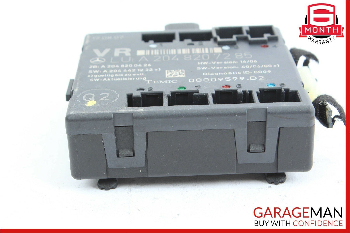 08-14 Mercedes W204 C300 C350 Sedan Front Right Side Door Control Module Unit