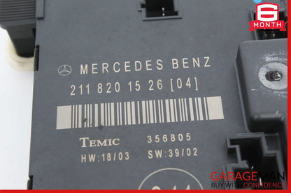 03-06 Mercedes W211 E320 E350 E500 Rear Left Door Control Module 2118201526 OEM