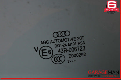 15-18 Audi Q3 Quattro Rear Left Driver Side Door Window Glass 43R006723 OEM