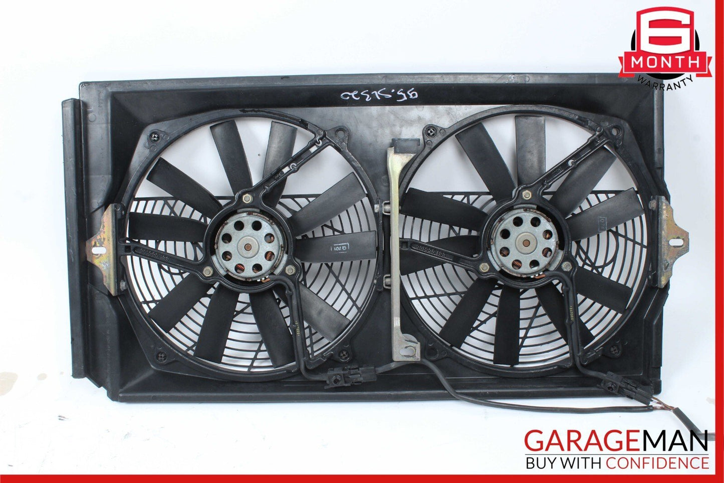 90-98 Mercedes R129 300SL SL500 Radiator Cooling Fan Shroud Motor 1295051055 OEM