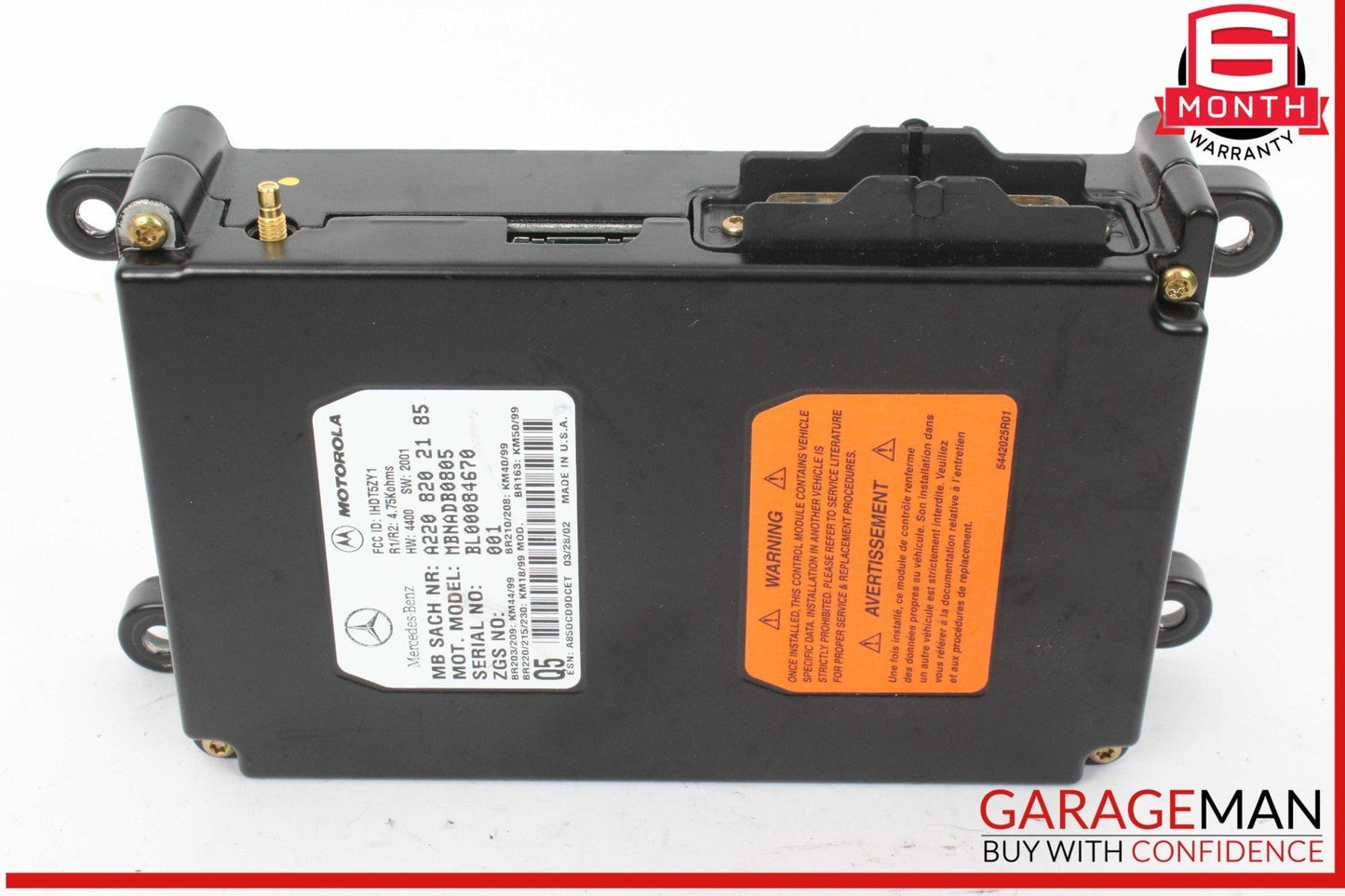 00-06 Mercedes W210 E320 Voice Command Control Module 2208202185 OEM