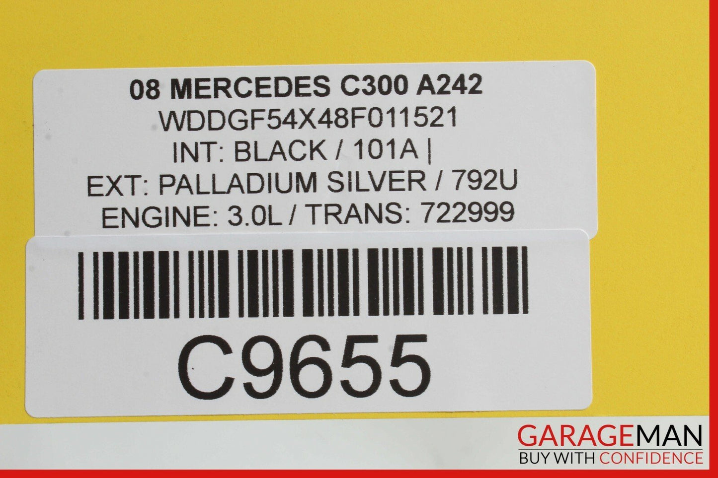 08-11 Mercedes W204 C300 C63 AMG Top Roof Shark Fin GPS Radio Antenna Black OEM