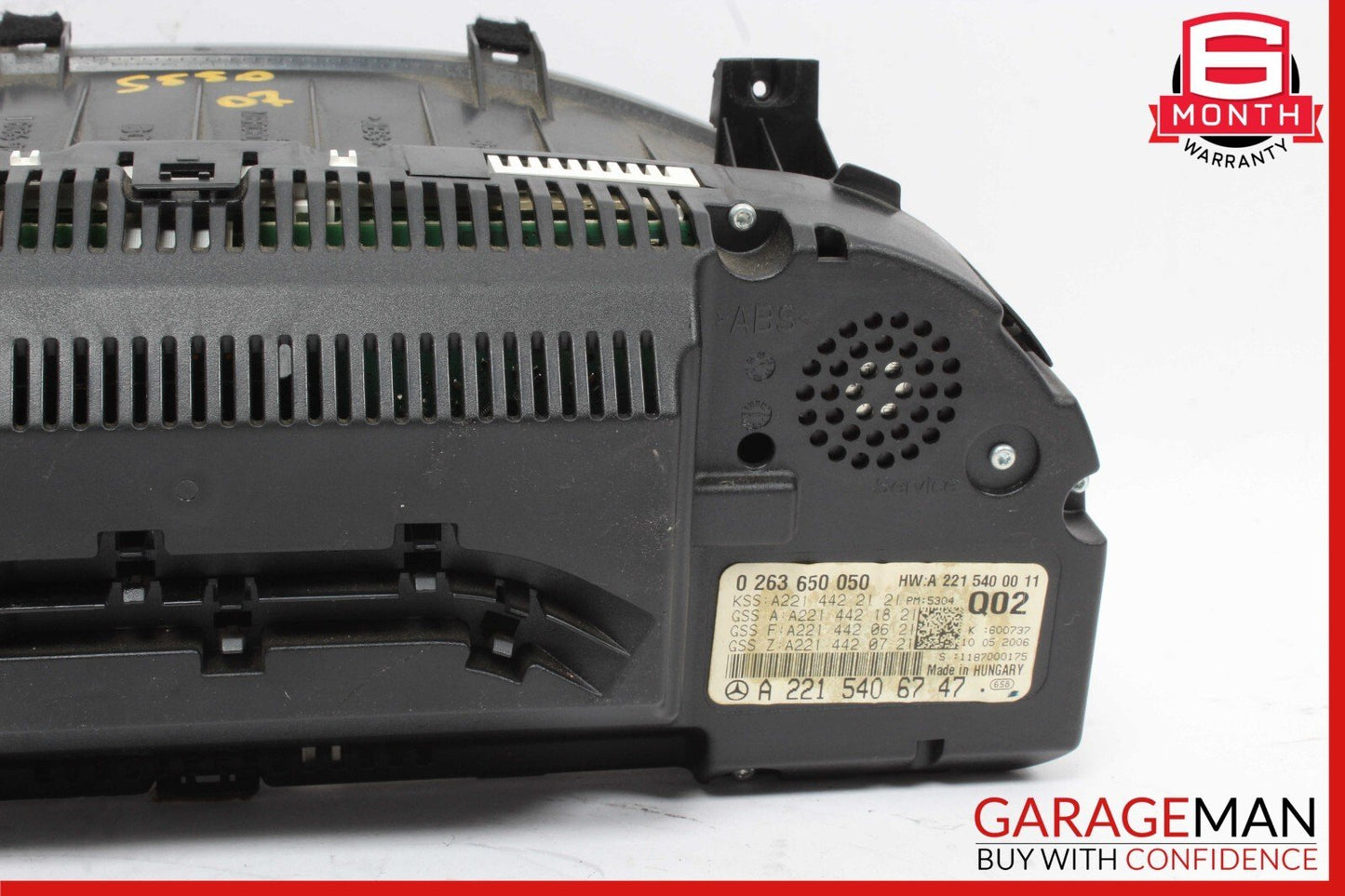 07-10 Mercedes W221 S550 S600 CL550 Instrument Cluster Speedometer OEM