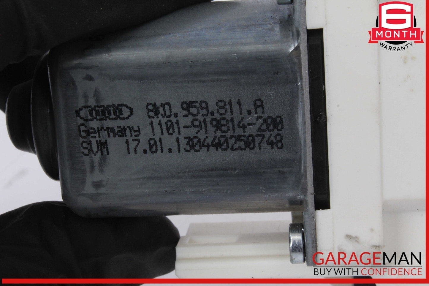 09-16 Audi A4 Rear Left Driver Side Window Regulator Motor 8K0959811A OEM