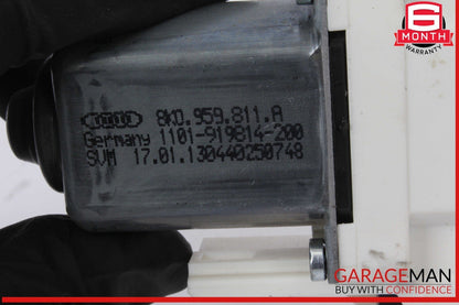 09-16 Audi A4 Rear Left Driver Side Window Regulator Motor 8K0959811A OEM