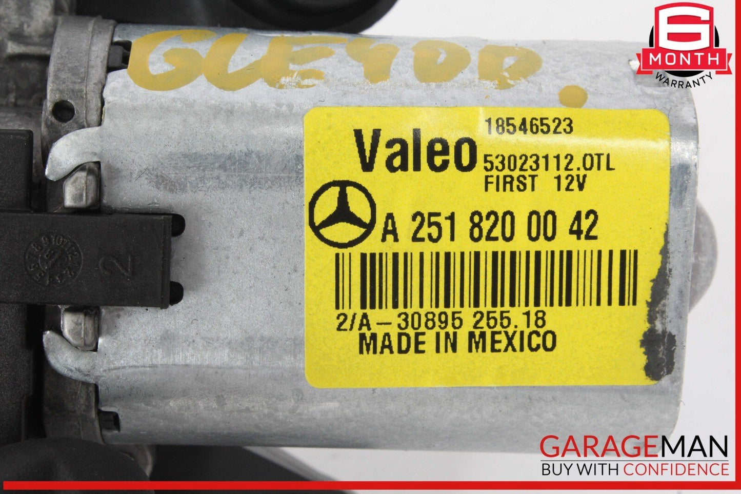 06-19 Mercedes W166 GLE400 Rear Glass Windshield Wiper Motor 2518200042 OEM