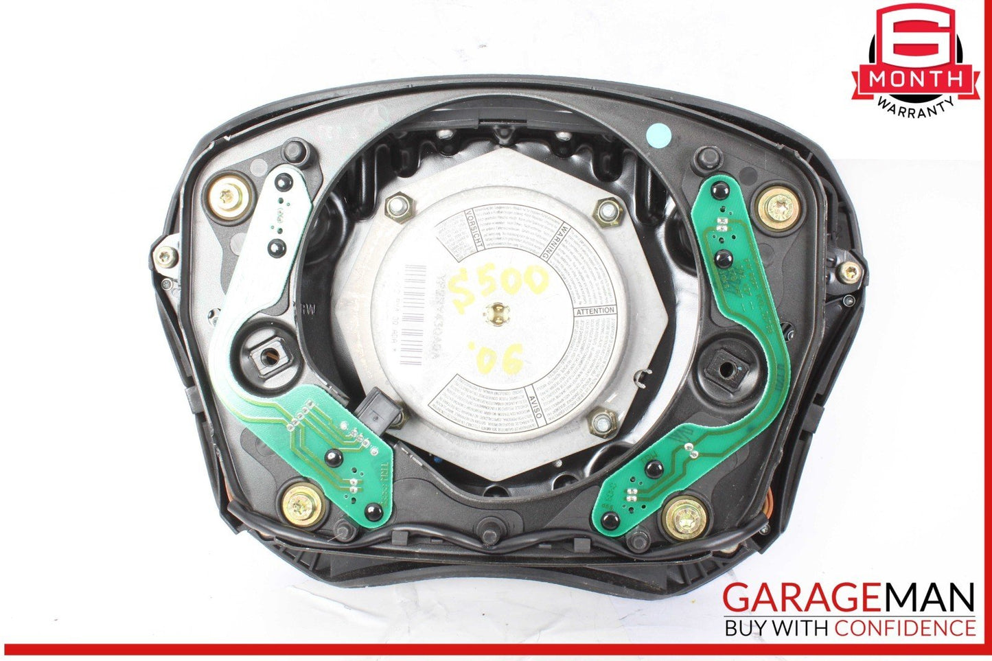 03-06 Mercedes W220 S500 S430 CL500 S55 AMG Steering Wheel Air Bag Airbag Black