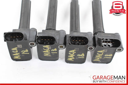 17-19 Porsche Macan 95B Audi A3 Engine Ignition Coil Plug Set 4 Pc OEM