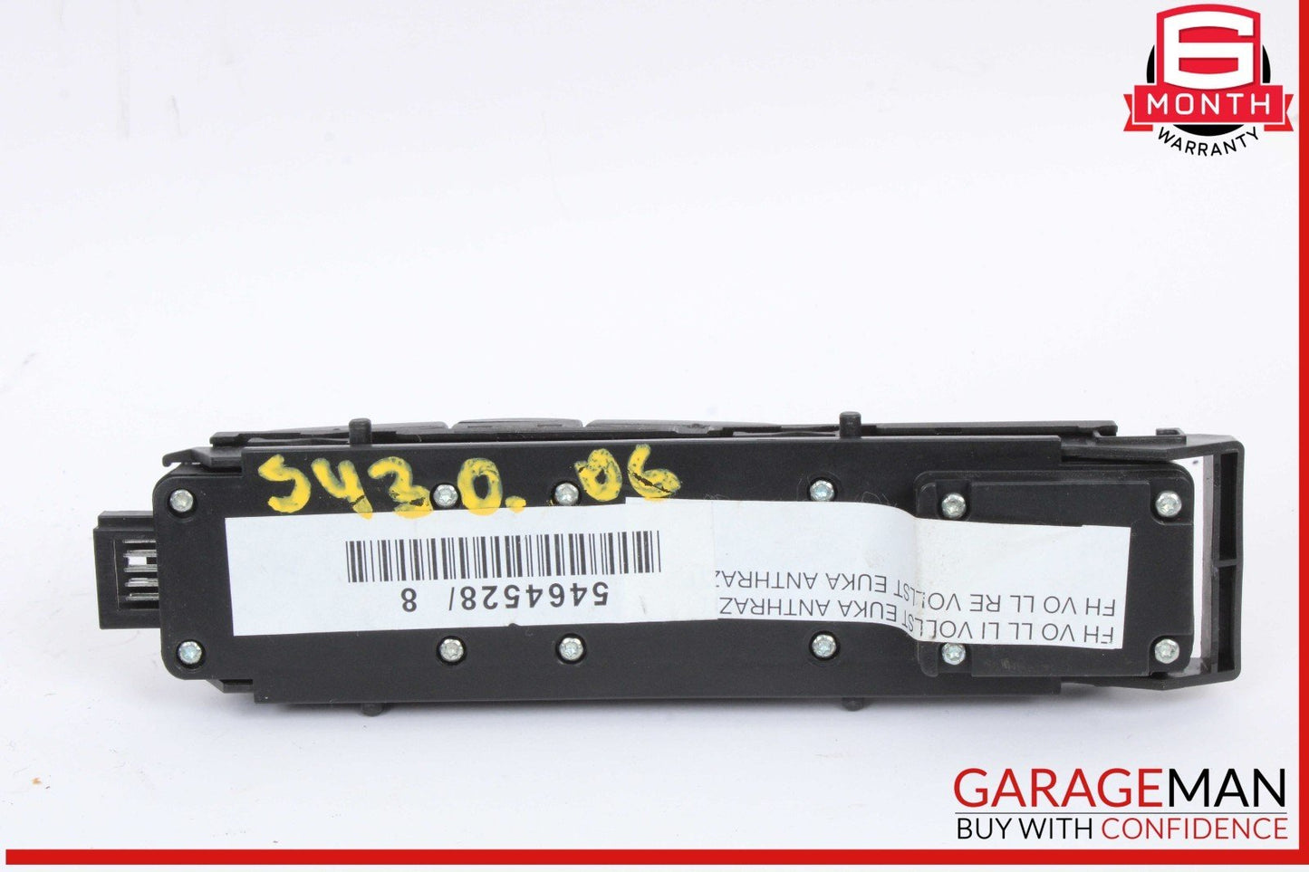 03-06 Mercedes W220 S430 Front Left Side Master Window Switch 2208213279 OEM