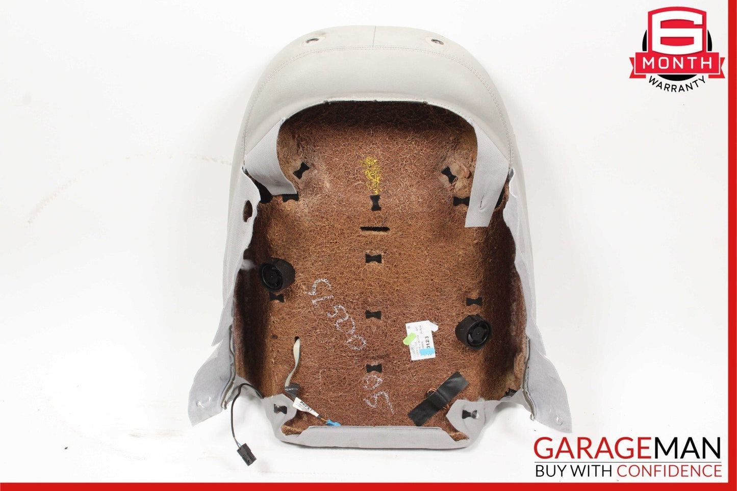 03-06 Mercedes R230 SL500 Front Right Side Top Upper Seat Cushion Cover Gray