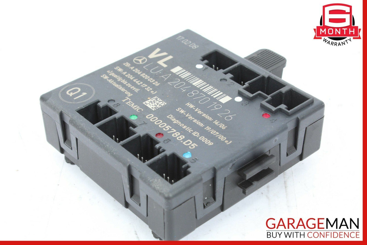 08-14 Mercedes W204 C250 C300 Front Left Side Door Control Module OEM