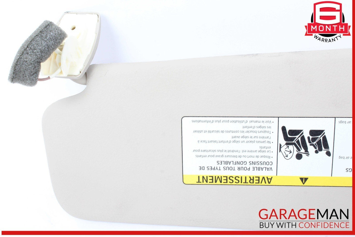 11-16 BMW 528i 535i 550i F10 Front Right Passenger Side Sunvisor Sun Visor OEM