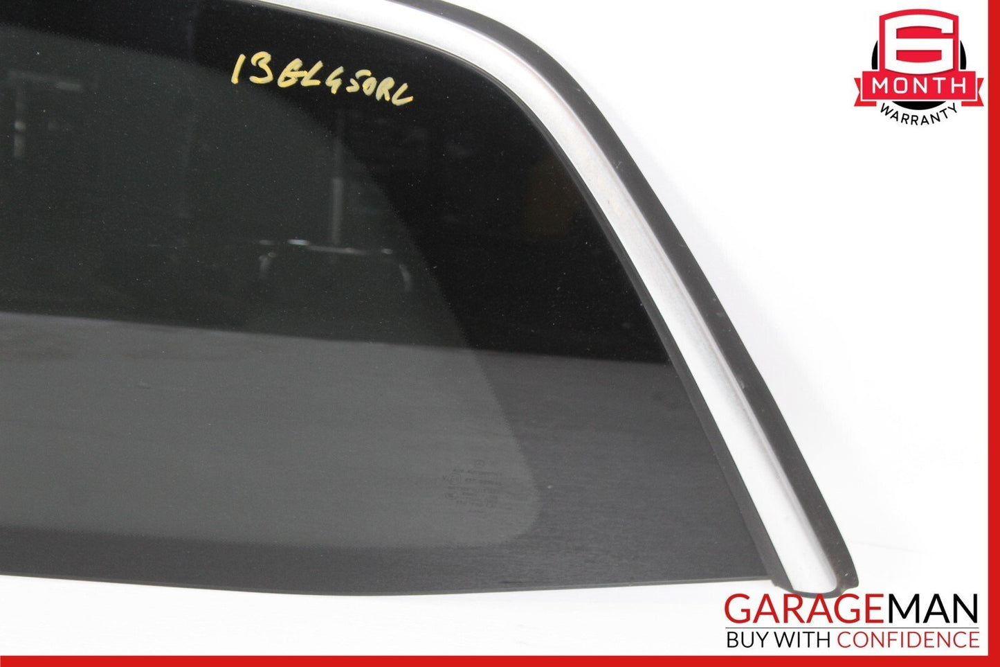 13-19 Mercedes X166 GL450 GLS550 Rear Left Side Quarter Window Glass Trim Assy