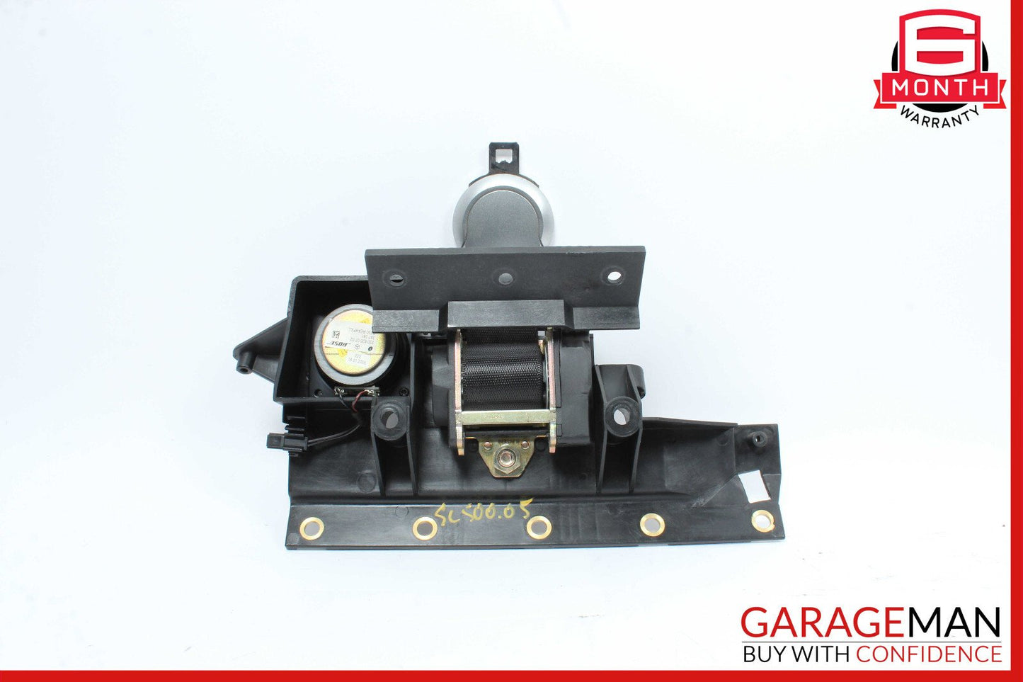 03-08 Mercedes R230 SL500 Rear Right Seat Belt Retractor Luggage w/Speaker OEM