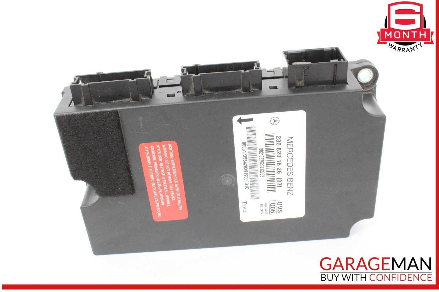 03-08 Mercedes R230 SL500 SL65 AMG Roof Convertible Top Module Control Unit OEM