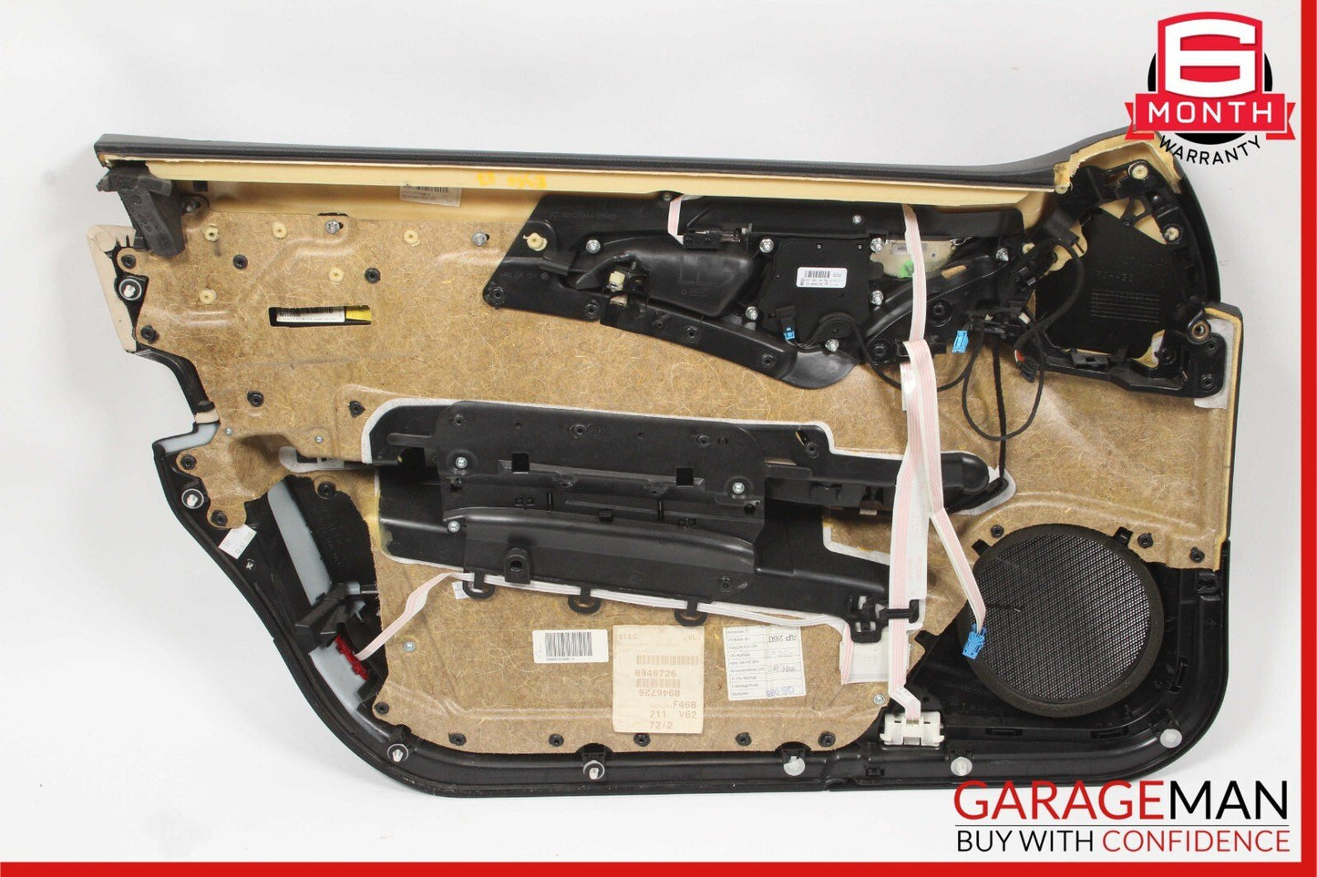 07-09 Mercedes W211 E350 Front Right Complete Interior Door Panel Assembly Beige