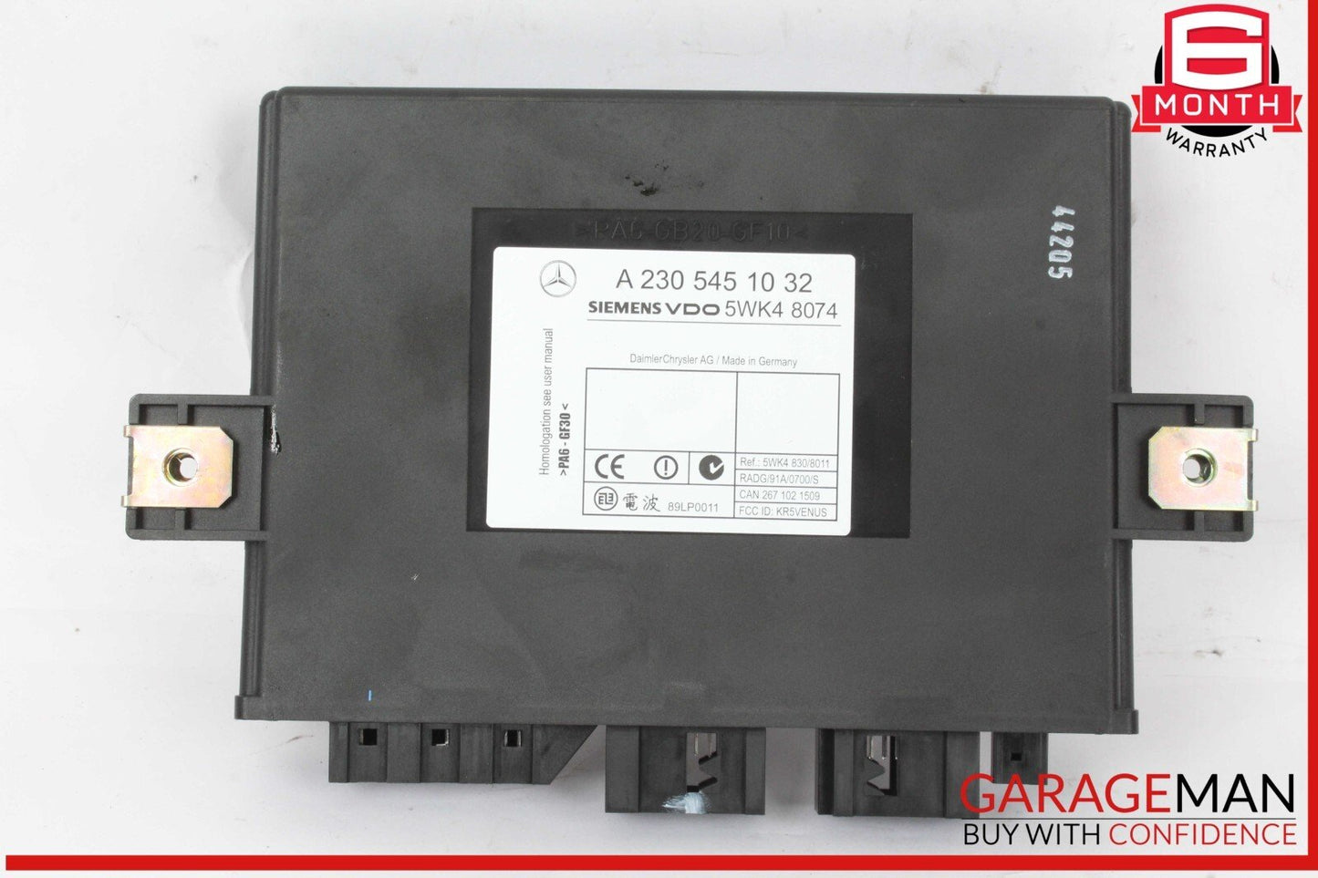 00-03 Mercedes W220 S500 CL55 Keyless Go Entry Control Module 2305451032 OEM