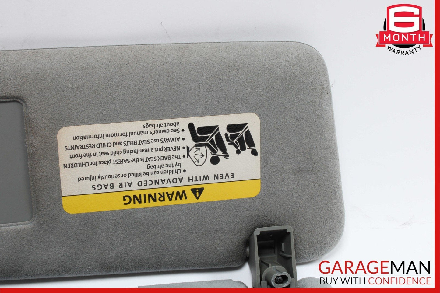 03-10 Porsche Cayenne 955 957 Front Right Side Sunvisor Sun Visor Shade Gray