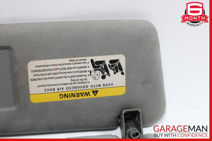 03-10 Porsche Cayenne 955 957 Front Right Side Sunvisor Sun Visor Shade Gray
