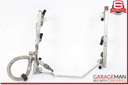 06-11 Mercedes W221 S400 Hybrid Fuel Injection Rail Line w/ Injectors Assembly