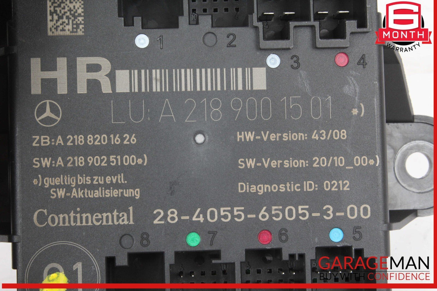 08-18 Mercedes W204 C250 C300 E250 CLS500 Rear Right Door Control Module Unit