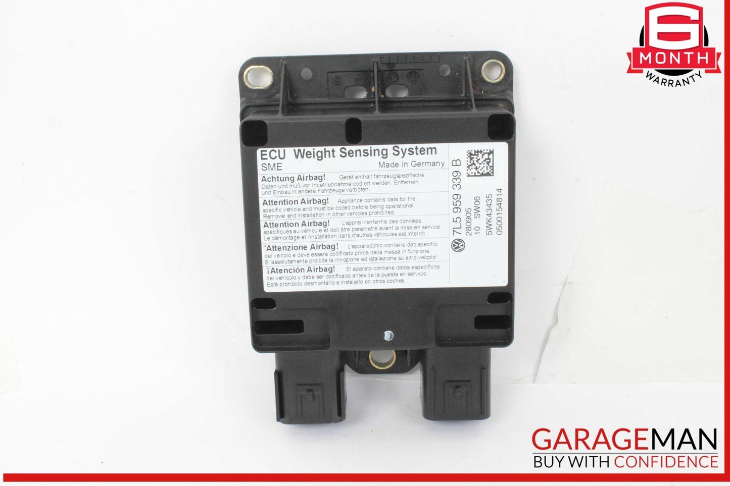 03-10 Porsche Cayenne 955 957 Weight Sensor Control Module Unit 7L5959339B OEM