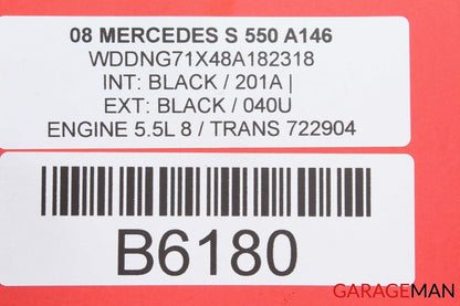 07-13 Mercedes W221 S400 CL550 S550 Trunk Lid Lock Latch Actuator 2217500161 OEM